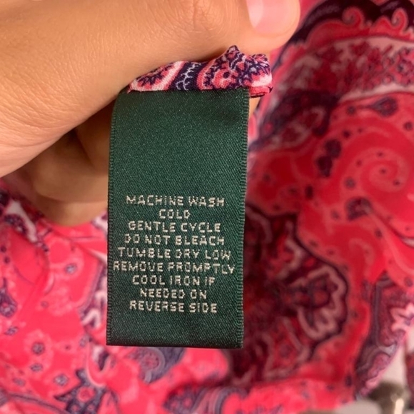 Ralph Lauren Spring/Summer Dress, size 6, Pink Paisley Details - Picture 7 of 7